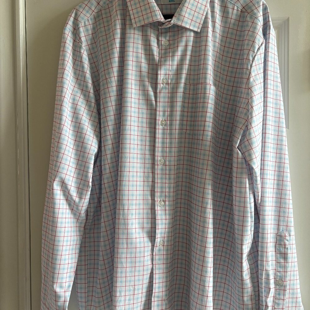 &Collar Performance Dress Shirt Size 2XL